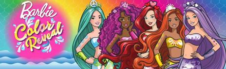 Barbie-Color Reveal Assortimento Bambola Sirena Cambia Colore con Look Misterioso da Rivelare - 11