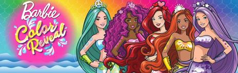 Barbie-Color Reveal Assortimento Bambola Sirena Cambia Colore con Look Misterioso da Rivelare - 5