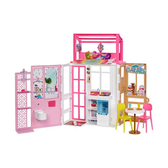 Barbie - Loft, Playset a 2 Piani con 4 Aree Gioco, Cucciolo e Accessori, Bambola non Inclusa - 2