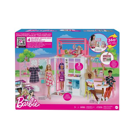 Barbie - Loft, Playset a 2 Piani con 4 Aree Gioco, Cucciolo e Accessori, Bambola non Inclusa - 5