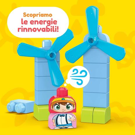 Mega Bloks-Green Town Casetta Eco Amici Bio, Costruisci e Impara con 92 Blocchi da Costruzione - 2