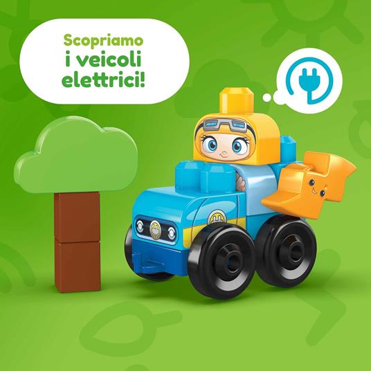 Mega Bloks-Green Town Casetta Eco Amici Bio, Costruisci e Impara con 92 Blocchi da Costruzione - 3