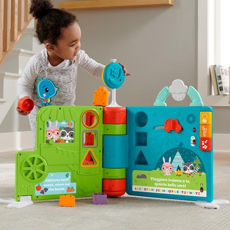 Fisher-Price - Libro Gigante delle Attività 2-in-1, giocattolo elettronico didattico per bambini ai primi passi - 4
