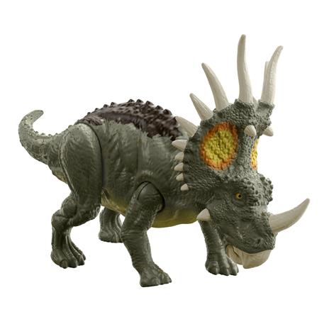 Jurassic World - Forza Bruta Dinosauro Styracosaurus con articolazioni mobili e dettagli realistici; 3+ anni - 3