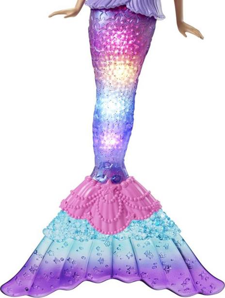 Barbie-Dreamtopia Sirena Luci Scintillanti Bambola Bionda con Coda che si Illumina - 5