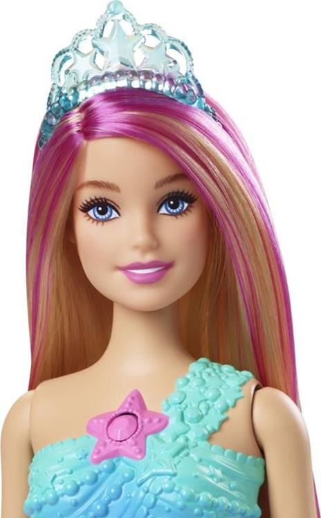 Barbie-Dreamtopia Sirena Luci Scintillanti Bambola Bionda con Coda che si Illumina - 2