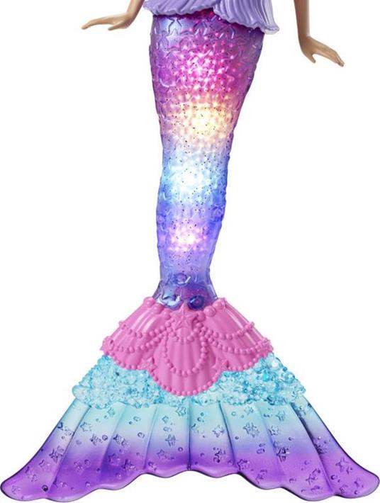 Barbie-Dreamtopia Sirena Luci Scintillanti Bambola Bionda con Coda che si Illumina - 3