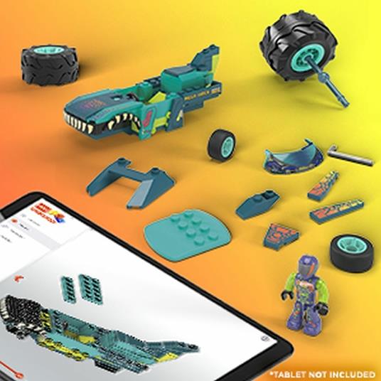 Mega Construx-Hot Wheels Mega Wrex Monster Truck Assortimento, Set da Costruzione da 187 Pezzi - 7