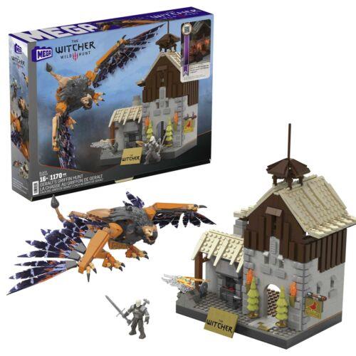 The Witcher 3: Wild Hunt Mega Construx Black Series Construction Set Geralt's Griffin Hunt Mattel