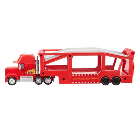 Disney Pixar Cars Mack Trasportatore, camion da 33 cm con rampa per trasportare 12 macchinine - 4