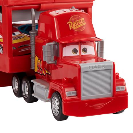 Disney Pixar Cars Mack Trasportatore, camion da 33 cm con rampa per trasportare 12 macchinine - 5