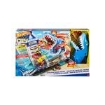 Hot Wheels City Set Super Squalo Playset con 1 macchinina Hot Wheels, pista a tema nemesi, si collega ad altri playset