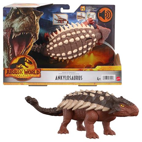 Jurassic World - ROAR STRIKERS Ankylosaurus, Giocattolo per Bambini 4+ Anni, HDX36 - 6