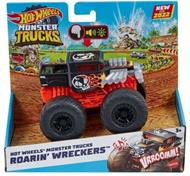 Hot Wheels - Monster Trucks Demolitore Ruggente Bone Shaker con Luci e Suoni, Giocattolo per Bambini 3+ Anni, HDX61