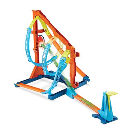 Hot Wheels - Track Builder Unlimited Vortice Estremo, Playset Sfida Innovativa con Pista a Elica - 4