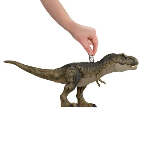 Jurassic World- Dinosauro articolato T-Rex Golpea e Devora con Suono - 3