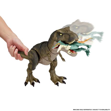Jurassic World- Dinosauro articolato T-Rex Golpea e Devora con Suono - 5