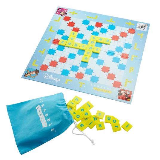 Scrabble Junior Disney, gioco di parole crociate per bambini dai 5 ai 10 anni con 2 giochi in 1 - 3