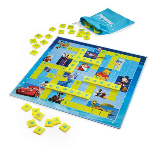 Scrabble Junior Disney, gioco di parole crociate per bambini dai 5 ai 10 anni con 2 giochi in 1 - 5