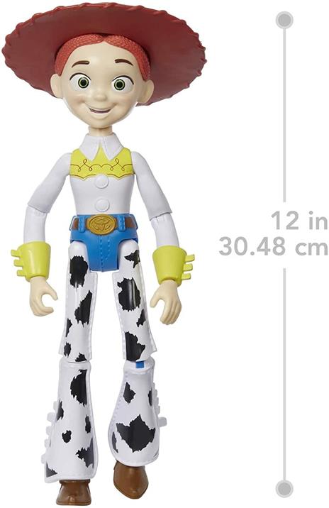 Disney Pixar Toy Story Jessie - Action Figure Grande - Snodabile - Con Dettagli - Per Ricreare le Scene del Film - 30 cm - Regalo Per Bambini 3+ Anni - 2