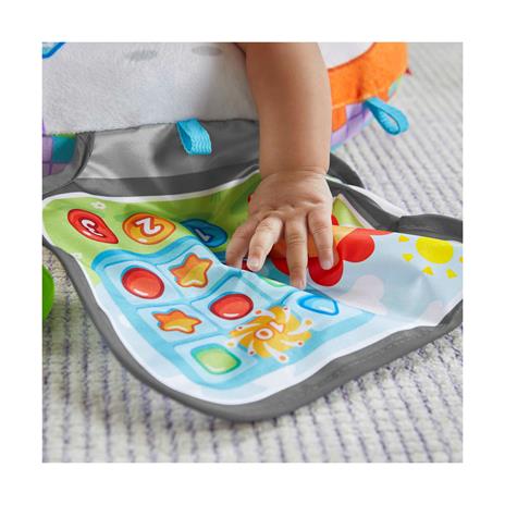 Fisher-Price Cuscino Baby Gamer giocattolo sensoriale per giocare distesi sul pancino, dalla nascita in su - 4