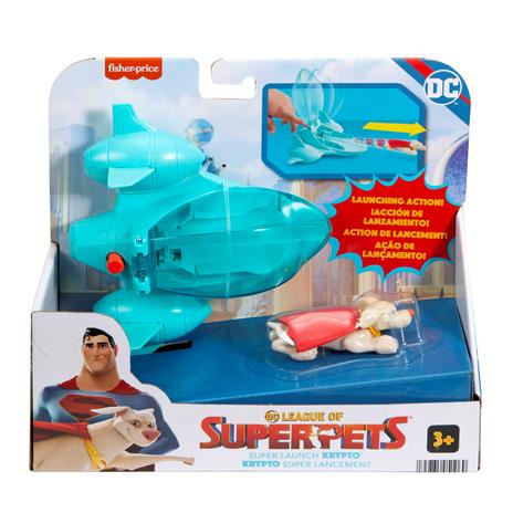 Fisher-Price - DC League of Super-Pets collezione set con personaggio e veicolo - 3