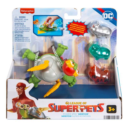 Fisher-Price - DC League of Super-Pets Collezione di personaggi snodati con funzionalità azionate dai bambini - 3