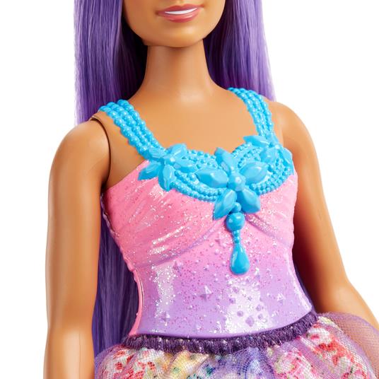 Barbie Dreamtopia, bambola principessa, capelli multicolore, corpetto scintillante - 4