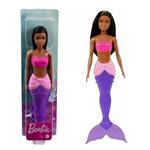 Bambola Barbie Dreamtopia 30 Cm Sirena Capelli Neri  Hgr06