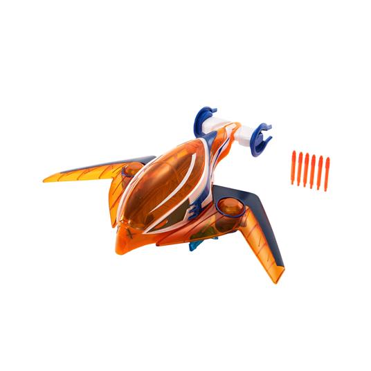 Masters of the universe, he-man, talon fighter velivolo, aereo da combattimento che spara proiettili, giocattolo per bambini 4+ anni