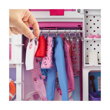 Barbie - Armadio dei Sogni Playset con bambola bionda, largo più di 60 cm, 15+ aree per riporre gli accessori, specchio - 3