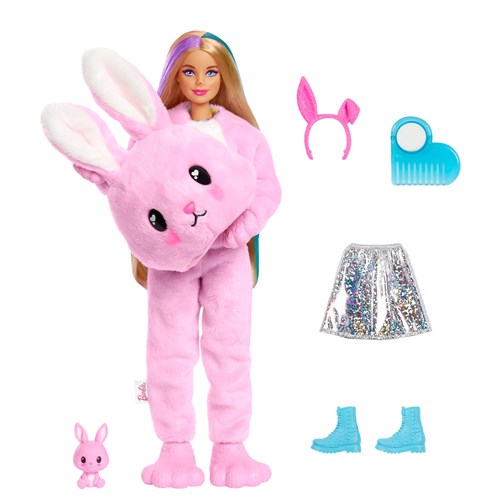 Giocattolo Barbie - Bambola Cutie Reveal Coniglio, Coniglietto Giocattolo per Bambini 3+ Anni, HHG19 Barbie