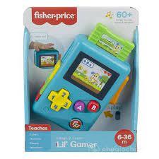 Fisher-Price - Baby Console Gioca e Vai Edizione Multilingue, Finta Console con Luci e Suoni
