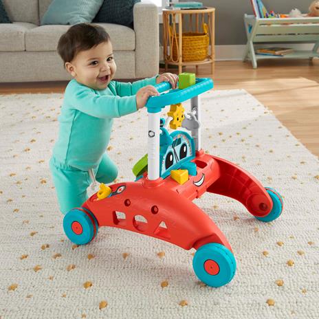 Fisher-Price Primi Passi al Volante, multilingue, giocattolo ispirato a una macchina che incoraggia i bambini a camminare - 2