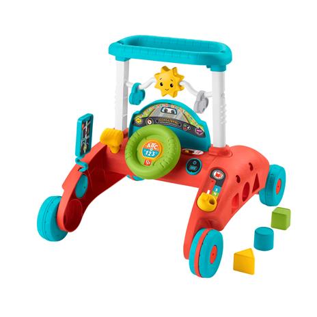 Fisher-Price Primi Passi al Volante, multilingue, giocattolo ispirato a una macchina che incoraggia i bambini a camminare - 3