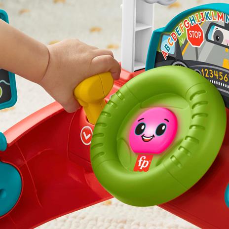 Fisher-Price Primi Passi al Volante, multilingue, giocattolo ispirato a una macchina che incoraggia i bambini a camminare - 4