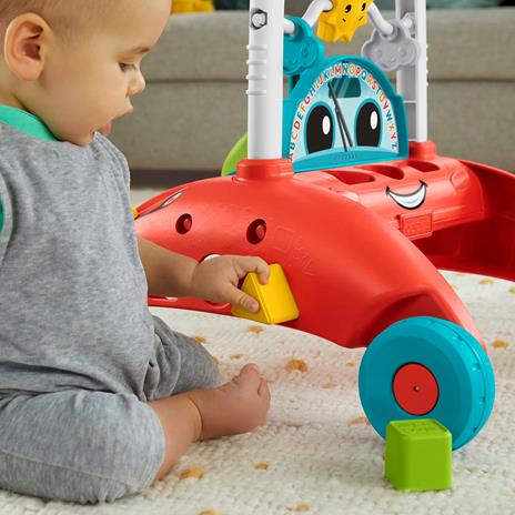 Fisher-Price Primi Passi al Volante, multilingue, giocattolo ispirato a una macchina che incoraggia i bambini a camminare - 5