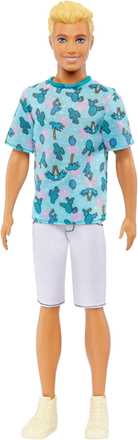 Giocattolo Bambola Barbie Ken Fashionistas #211 con capelli biondi, con maglietta a forma di cactus Barbie