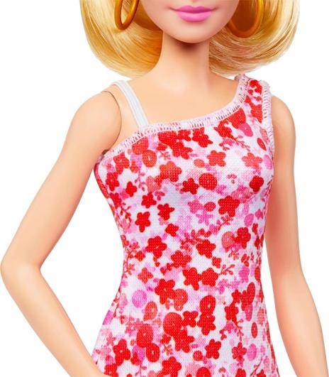 Barbie Fashionistas Capelli Biondi Vestito Rosso - 3