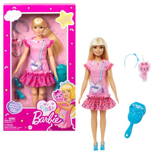 Barbie - La Mia Prima Barbie, Giocattolo per Bambini 3+ Anni, Bambola alta 34 cm con Busto Morbido e Arti Snodati