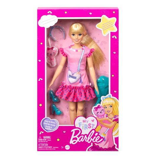 Barbie - La Mia Prima Barbie, Giocattolo per Bambini 3+ Anni, Bambola alta 34 cm con Busto Morbido e Arti Snodati - 6