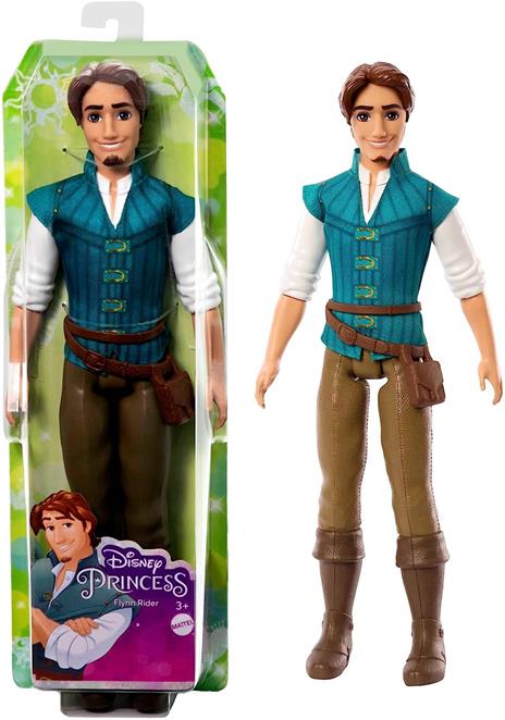Disney Princess Mattel Games Flynn Rider, Bambola con Look Ispirato al Film Rapunzel