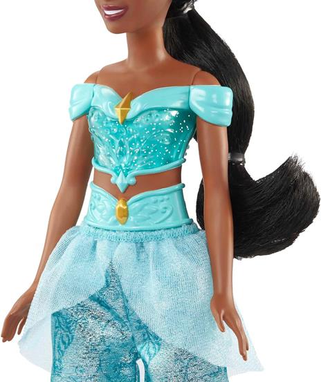 Disney Princess - Jasmine bambola con capi e accessori scintillanti ispirati al film, giocattolo per bambini, HLW12 - 4