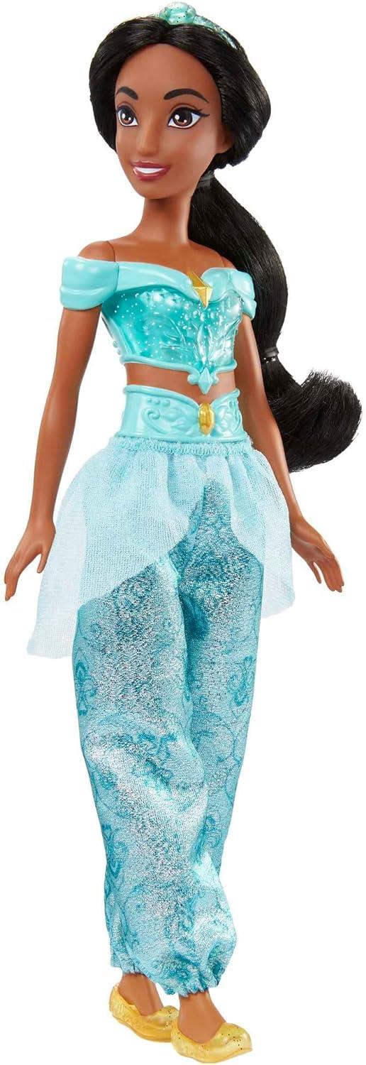 Disney Princess - Jasmine bambola con capi e accessori scintillanti ispirati al film, giocattolo per bambini, HLW12 - 6