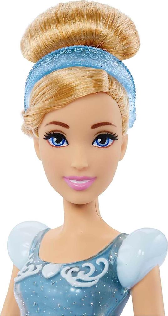 Disney princess  cenerentola bambola snodata, con capi e accessori scintillanti ispirati al film disney - 3