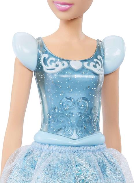 Disney princess  cenerentola bambola snodata, con capi e accessori scintillanti ispirati al film disney - 4