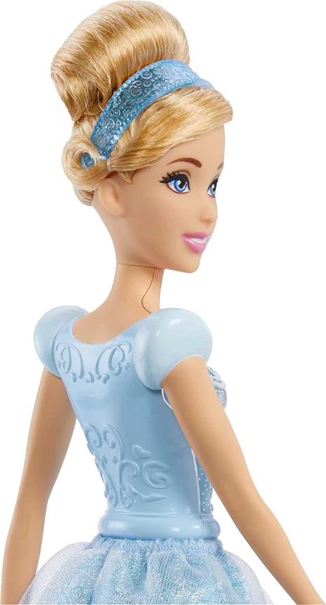 Disney princess  cenerentola bambola snodata, con capi e accessori scintillanti ispirati al film disney - 5