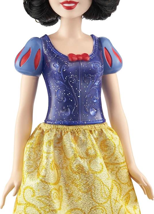Disney princess  biancaneve bambola snodata, con capi e accessori scintillanti ispirati al film disney - 4