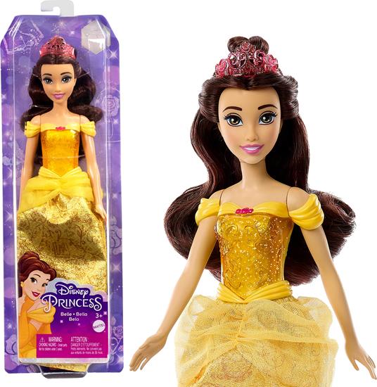 Disney Princess - Belle Bambola con Capi e Accessori Scintillanti Ispirati al Film, Giocattolo per Bambini, 3+ Anni, HLW11