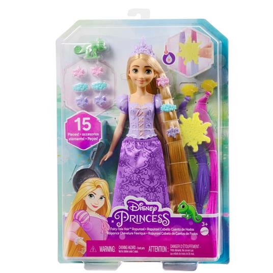 Disney Princess - Rapunzel Chioma Magica, Bambola con Extension Capelli Cambia-Colore e Accessori per Lo Styling - 5